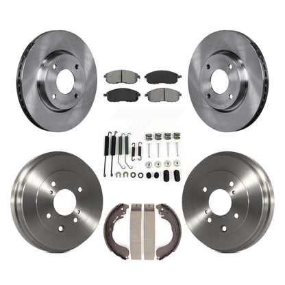 [Avant + Arrière] Kit de Disque et plaquette (semi-métallique) de frein pour Nissan Sentra Versa Cube K8S-102164
