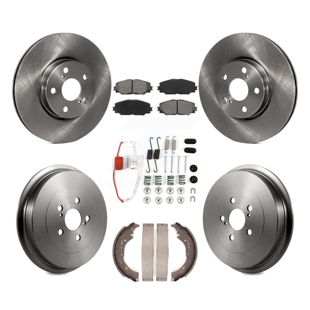 [Avant + Arrière] Kit de Disque et plaquette (semi-métallique) de frein pour Toyota Corolla K8S-102165