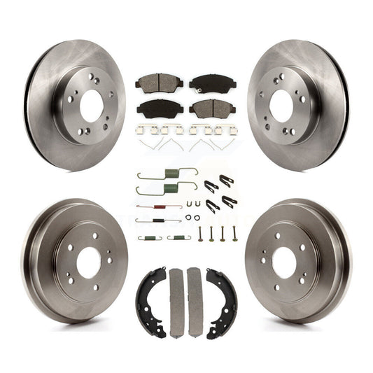 [Avant + Arrière] Kit de Disque et plaquette (semi-métallique) de frein pour Honda Civic K8S-102167