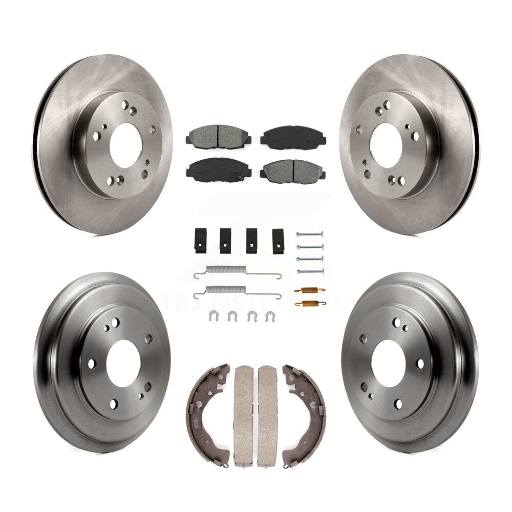 [Avant + Arrière] Kit de Disque et plaquette (semi-métallique) de frein pour Honda Civic K8S-102170