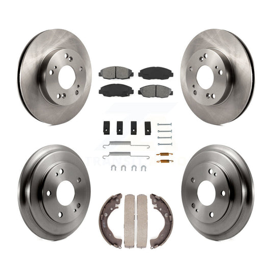 [Avant + Arrière] Kit de Disque et plaquette (semi-métallique) de frein pour Honda Civic K8S-102170