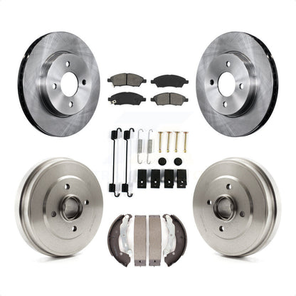 [Avant + Arrière] Kit de Disque et plaquette (semi-métallique) de frein pour Nissan Versa Note Micra K8S-102172 par Transit Auto