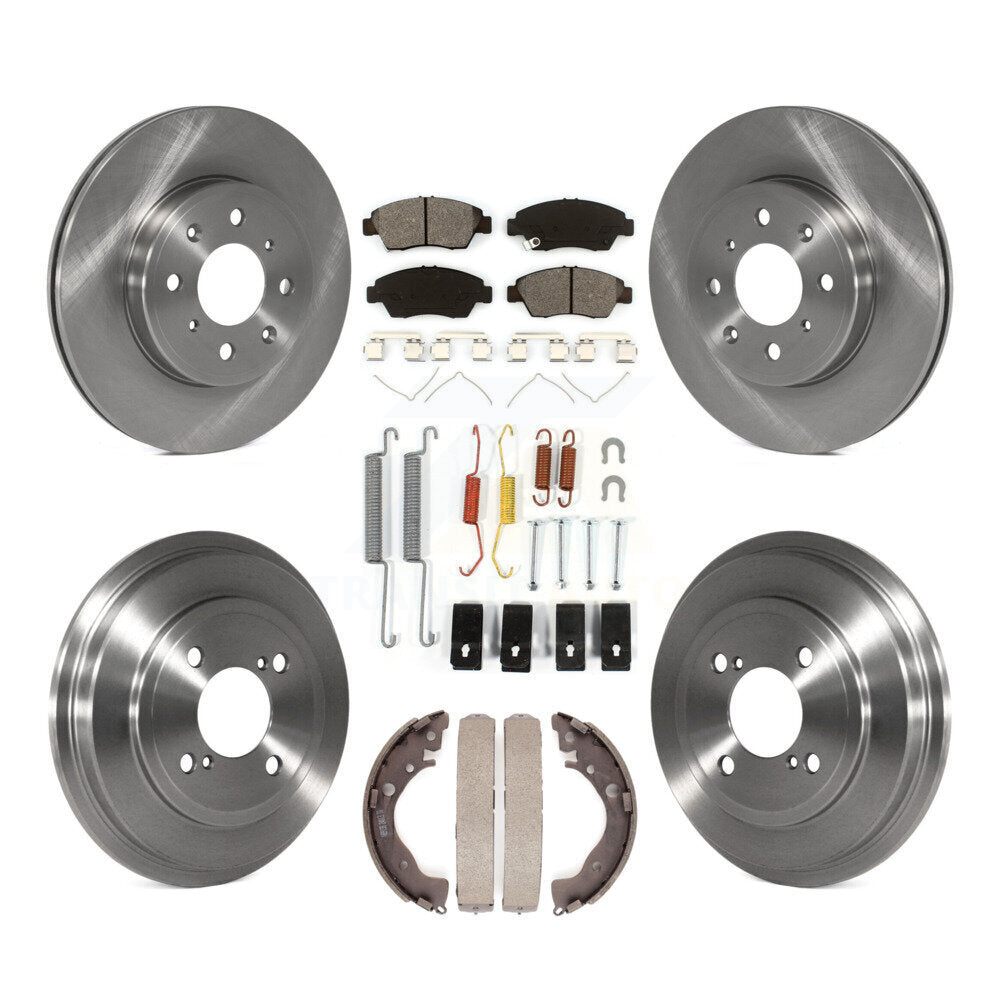 [Avant + Arrière] Kit de Disque et plaquette (semi-métallique) de frein pour 2015-2020 Honda Fit K8S-102175