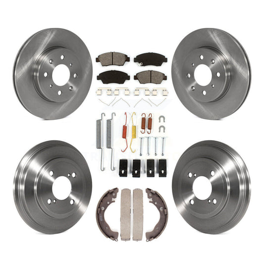 [Avant + Arrière] Kit de Disque et plaquette (semi-métallique) de frein pour 2015-2020 Honda Fit K8S-102175