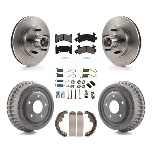 [Avant + Arrière] Kit de Disque et plaquette (semi-métallique) de frein pour Chevrolet S10 Camaro Pontiac Monte Carlo GMC Firebird Blazer El Camino Buick Regal S15 Oldsmobile Cutlass Supreme K8S-102177 par Transit Auto