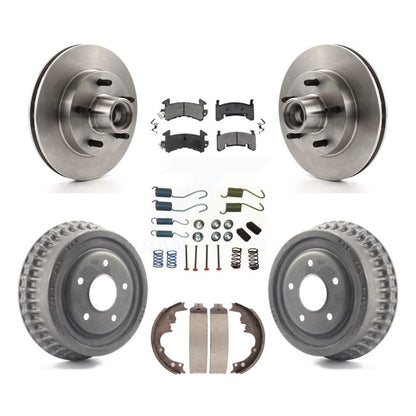 [Avant + Arrière] Kit de Disque et plaquette (semi-métallique) de frein pour Chevrolet S10 Camaro Pontiac Monte Carlo GMC Firebird Blazer El Camino Buick Regal S15 Oldsmobile Cutlass Supreme K8S-102177