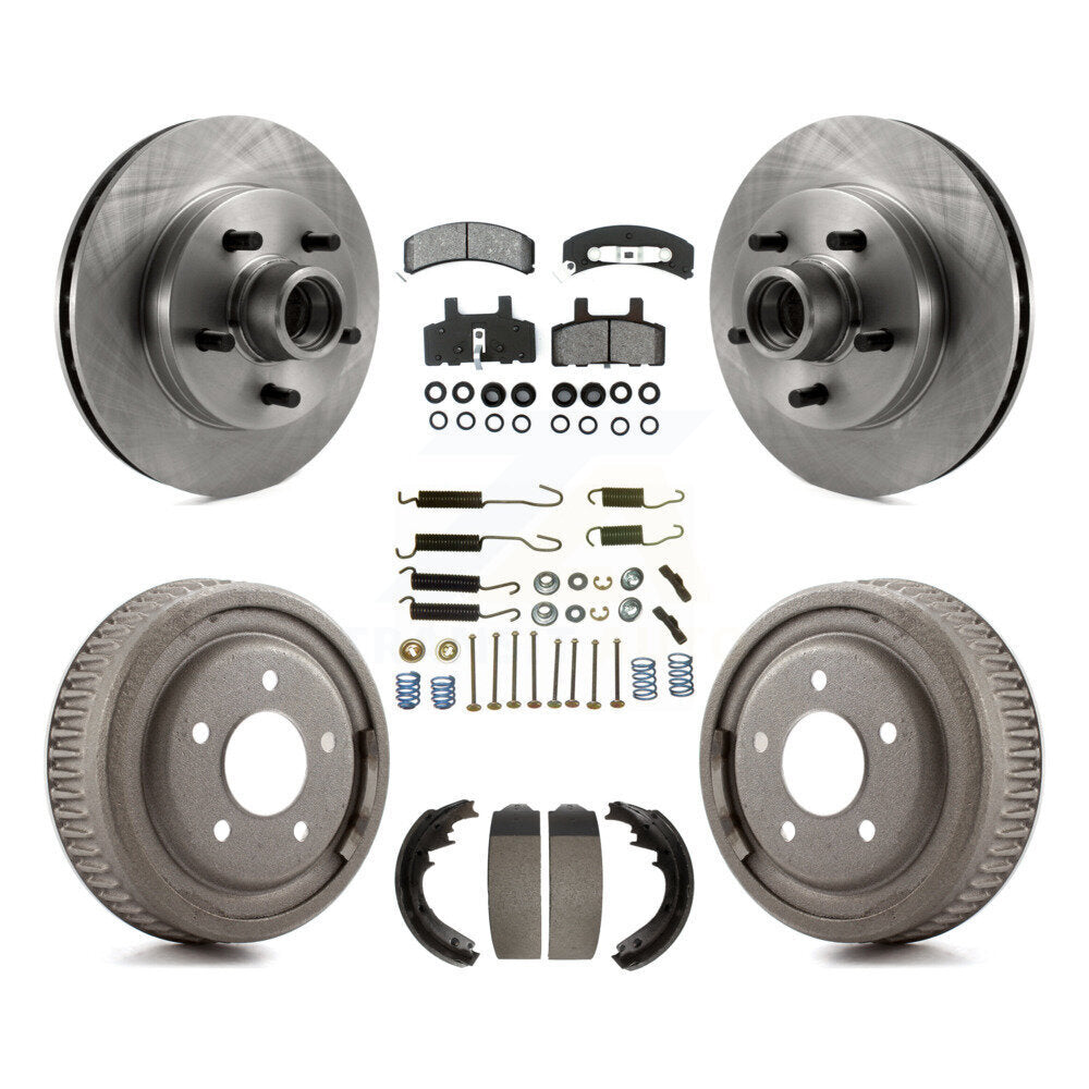 [Avant + Arrière] Kit de Disque et plaquette (semi-métallique) de frein pour 1995-1997 GMC Yukon RWD avec GAS engine avec 11" Diameter K8S-102180
