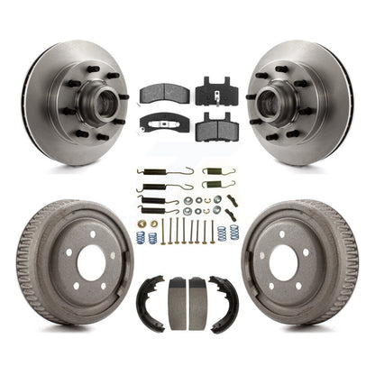 [Avant + Arrière] Kit de Disque et plaquette (semi-métallique) de frein pour 1995-1997 GMC Yukon RWD avec DIESEL engine avec 11" Diameter K8S-102183