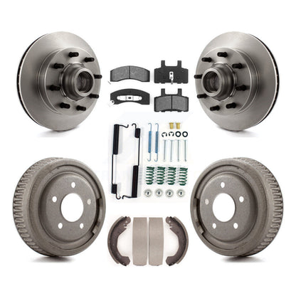 [Avant + Arrière] Kit de Disque et plaquette (semi-métallique) de frein pour 1995-1997 GMC Yukon RWD avec DIESEL engine avec 10" Diameter K8S-102184
