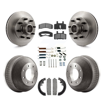 [Avant + Arrière] Kit de Disque et plaquette (semi-métallique) de frein pour 1998-1999 Chevrolet C1500 Suburban DIESEL engine avec 13" Diameter K8S-102185