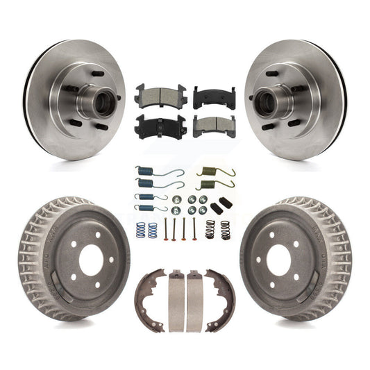 [Avant + Arrière] Kit de Disque et plaquette (semi-métallique) de frein pour 2003 Chevrolet S10 GMC Sonoma RWD avec rear brakes K8S-102188