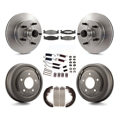 [Avant + Arrière] Kit de Disque et plaquette (semi-métallique) de frein pour Ford F-150 E-150 Econoline K8S-102190