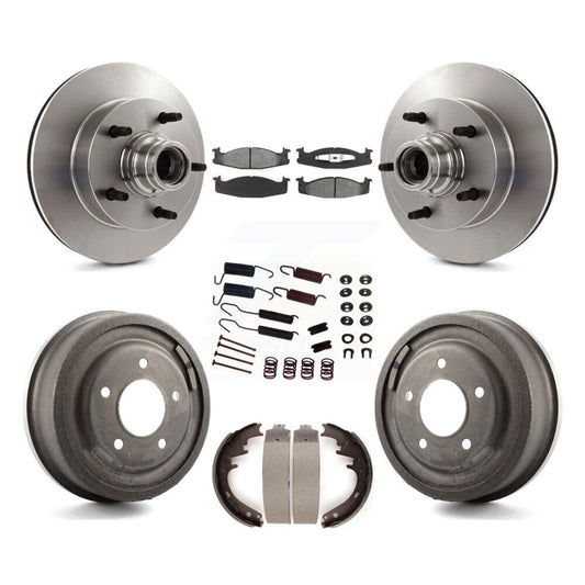 [Avant + Arrière] Kit de Disque et plaquette (semi-métallique) de frein pour Ford F-150 E-150 Econoline K8S-102190