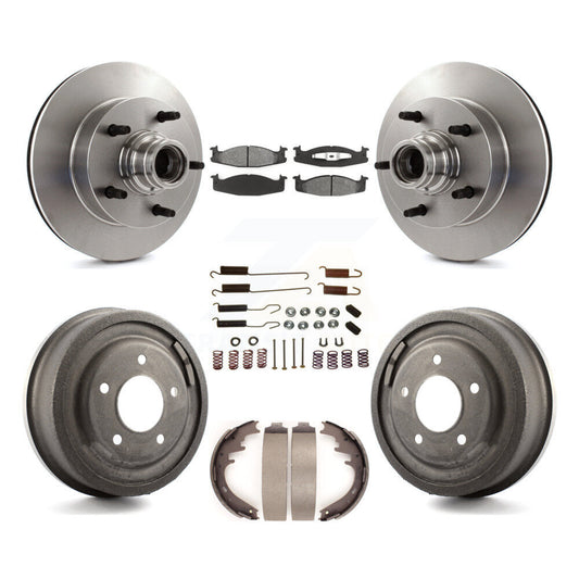 [Avant + Arrière] Kit de Disque et plaquette (semi-métallique) de frein pour 1997-1999 Ford E-150 Econoline 2-Wheel ABS K8S-102191