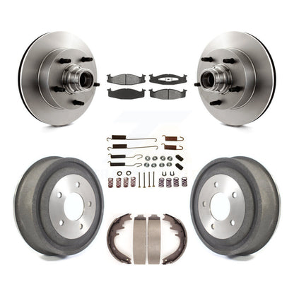 [Avant + Arrière] Kit de Disque et plaquette (semi-métallique) de frein pour Ford E-150 Econoline Club Wagon K8S-102195