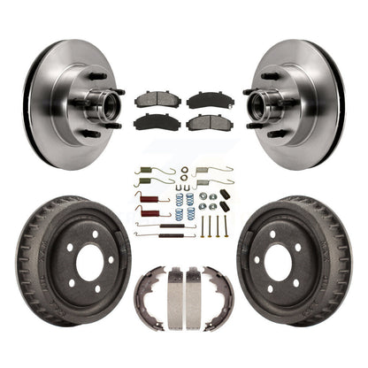 [Avant + Arrière] Kit de Disque et plaquette (semi-métallique) de frein pour Ford Ranger Mazda B2500 B3000 B4000 avec 9" Diameter K8S-102199
