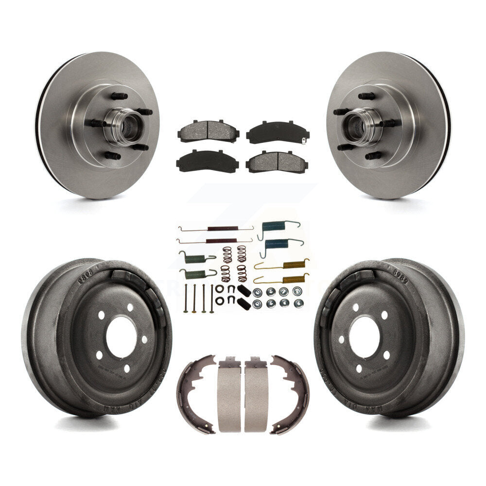 [Avant + Arrière] Kit de Disque et plaquette (semi-métallique) de frein pour Ford Ranger avec 10" Diameter K8S-102200