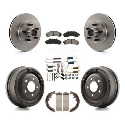 [Avant + Arrière] Kit de Disque et plaquette (semi-métallique) de frein pour Ford Ranger avec 10" Diameter K8S-102200