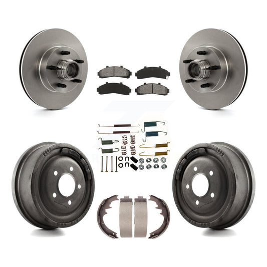 [Avant + Arrière] Kit de Disque et plaquette (semi-métallique) de frein pour Ford Ranger avec 10" Diameter K8S-102200