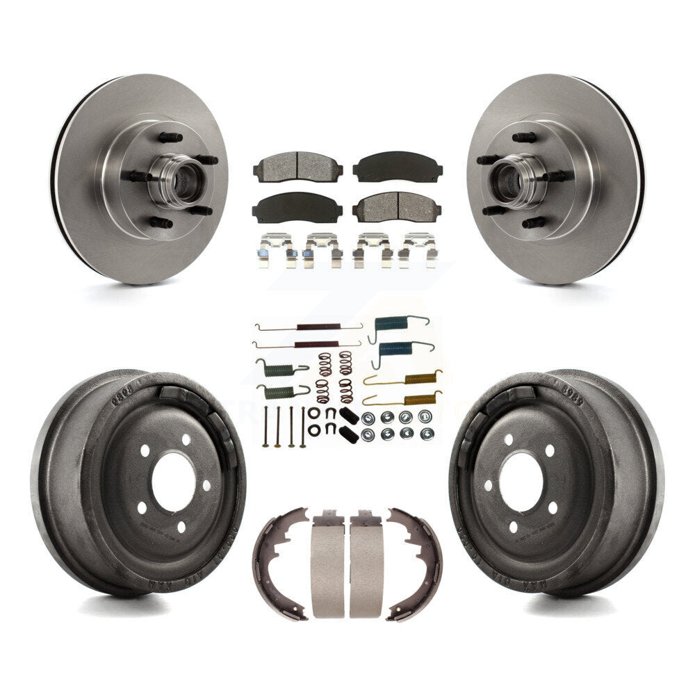 [Avant + Arrière] Kit de Disque et plaquette (semi-métallique) de frein pour 2006-2009 Ford Ranger RWD avec 10" Diameter K8S-102201