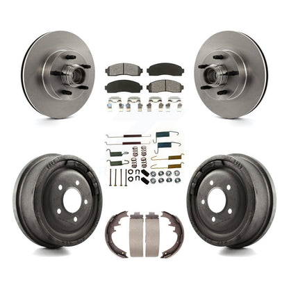 [Avant + Arrière] Kit de Disque et plaquette (semi-métallique) de frein pour 2006-2009 Ford Ranger RWD avec 10" Diameter K8S-102201