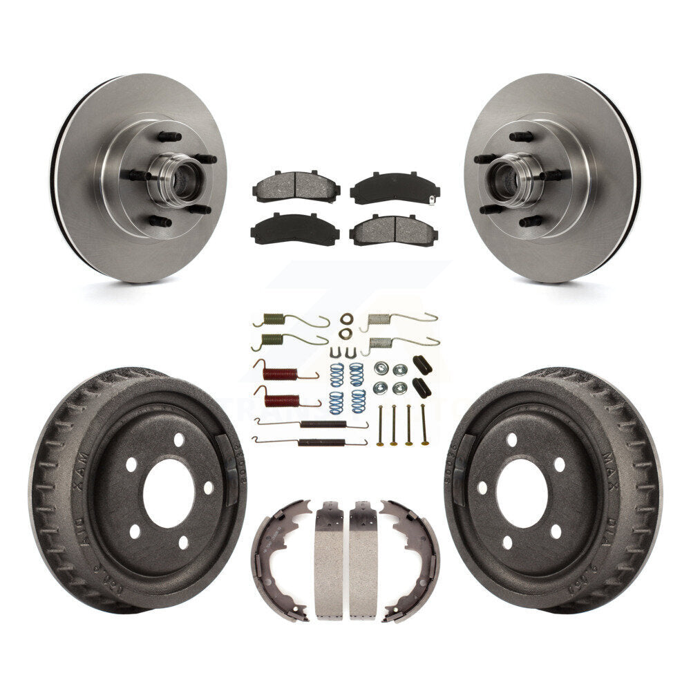 [Avant + Arrière] Kit de Disque et plaquette (semi-métallique) de frein pour Ford Ranger avec 9" Diameter K8S-102202