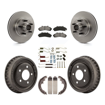 [Avant + Arrière] Kit de Disque et plaquette (semi-métallique) de frein pour Ford Ranger avec 9" Diameter K8S-102202