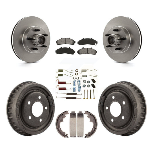 [Avant + Arrière] Kit de Disque et plaquette (semi-métallique) de frein pour Ford Ranger avec 9" Diameter K8S-102202