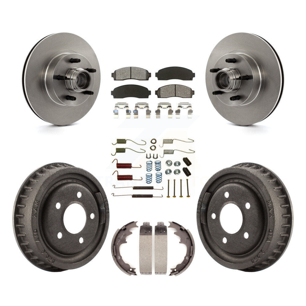 [Avant + Arrière] Kit de Disque et plaquette (semi-métallique) de frein pour 2006-2009 Ford Ranger RWD avec 9" Diameter K8S-102203