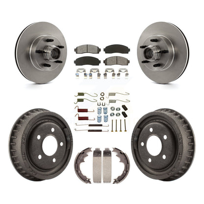 [Avant + Arrière] Kit de Disque et plaquette (semi-métallique) de frein pour 2006-2009 Ford Ranger RWD avec 9" Diameter K8S-102203