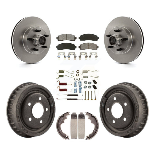 [Avant + Arrière] Kit de Disque et plaquette (semi-métallique) de frein pour 2006-2009 Ford Ranger RWD avec 9" Diameter K8S-102203