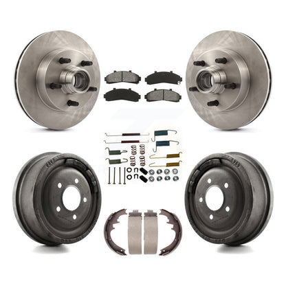 [Avant + Arrière] Kit de Disque et plaquette (semi-métallique) de frein pour 1998-1999 Mazda B4000 RWD avec 4-Wheel ABS avec 10" Diameter K8S-102204