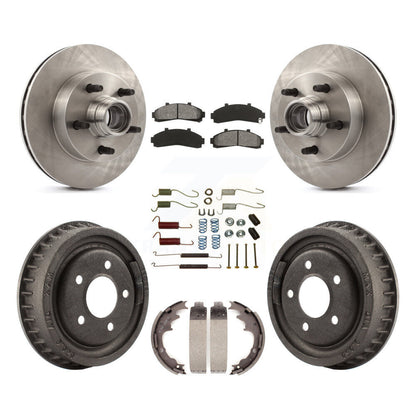[Avant + Arrière] Kit de Disque et plaquette (semi-métallique) de frein pour 1998-1999 Mazda B4000 RWD avec 4-Wheel ABS avec 9" Diameter K8S-102205