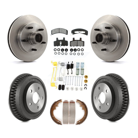 [Avant + Arrière] Kit de Disque et plaquette (semi-métallique) de frein pour 1994-1999 Dodge Ram 1500 RWD K8S-102207