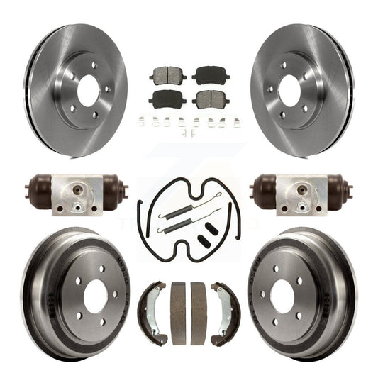[Avant + Arrière] Kit de Disque et plaquette (semi-métallique) de frein pour Chevrolet HHR K8S-102219