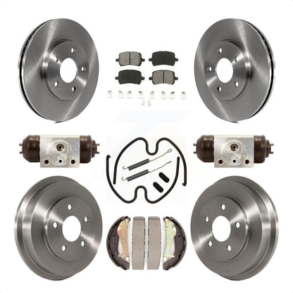 [Avant + Arrière] Kit de Disque et plaquette (semi-métallique) de frein pour 2009 Chevrolet HHR LT Panel LS K8S-102220 par Transit Auto