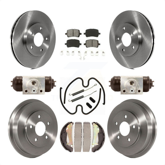 [Avant + Arrière] Kit de Disque et plaquette (semi-métallique) de frein pour 2009 Chevrolet HHR LT Panel LS K8S-102220 par Transit Auto