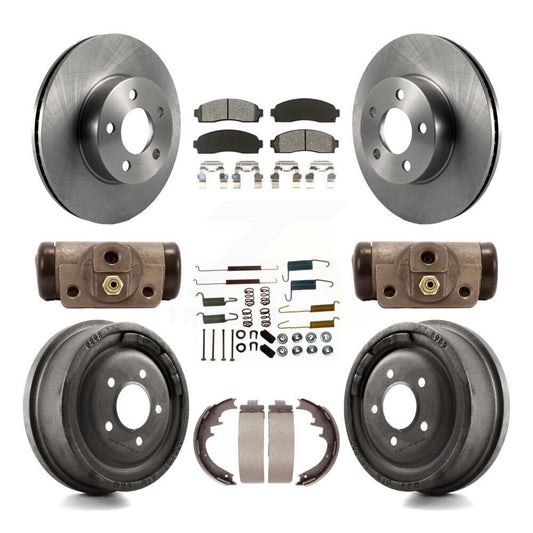 [Avant + Arrière] Kit de Disque et plaquette (semi-métallique) de frein pour Ford Ranger Mazda B4000 avec 10" Diameter K8S-102222