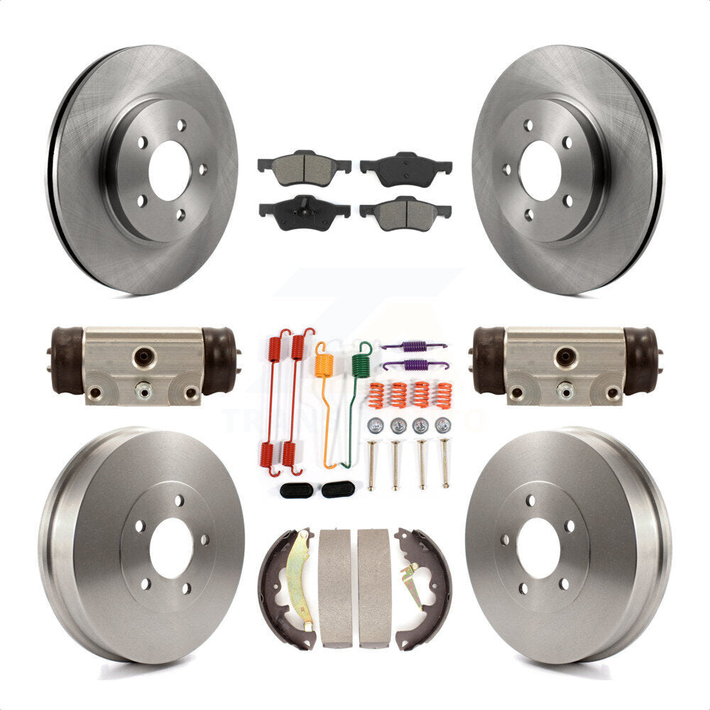 [Avant + Arrière] Kit de Disque et plaquette (semi-métallique) de frein pour Ford Escape Mercury Mariner K8S-102224 par Transit Auto