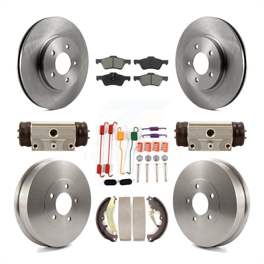 [Avant + Arrière] Kit de Disque et plaquette (semi-métallique) de frein pour Ford Escape Mercury Mariner K8S-102224 par Transit Auto