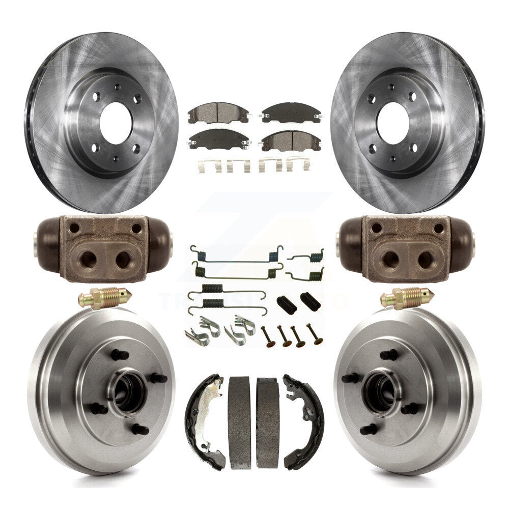 [Avant + Arrière] Kit de Disque et plaquette (semi-métallique) de frein pour Ford Focus K8S-102225