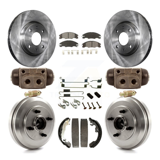 [Avant + Arrière] Kit de Disque et plaquette (semi-métallique) de frein pour Ford Focus K8S-102225