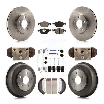 [Avant + Arrière] Kit de Disque et plaquette (semi-métallique) de frein pour 2010-2013 Ford Connect K8S-102226