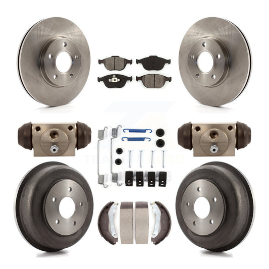 [Avant + Arrière] Kit de Disque et plaquette (semi-métallique) de frein pour 2010-2013 Ford Connect K8S-102226