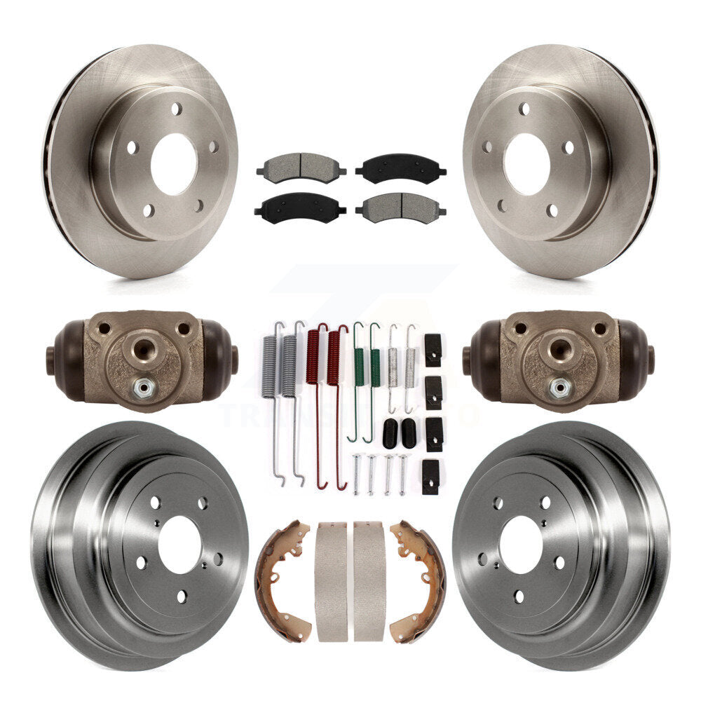 [Avant + Arrière] Kit de Disque et plaquette (semi-métallique) de frein pour Dakota Dodge Ram Mitsubishi Raider K8S-102235