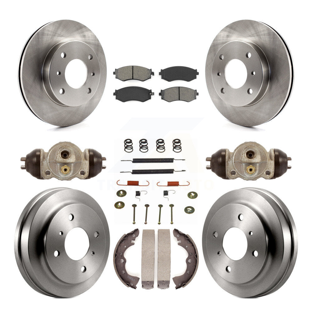[Avant + Arrière] Kit de Disque et plaquette (semi-métallique) de frein pour 2003-2006 Nissan Sentra 1.8L K8S-102239