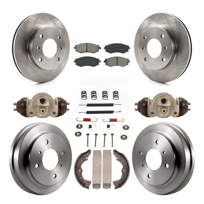 [Avant + Arrière] Kit de Disque et plaquette (semi-métallique) de frein pour 2003-2006 Nissan Sentra 1.8L K8S-102239