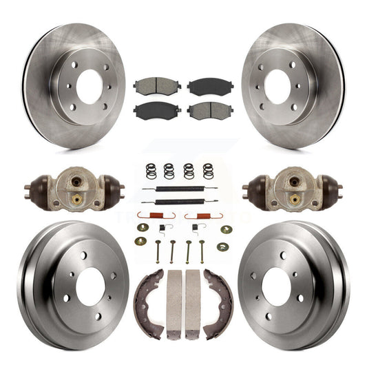 [Avant + Arrière] Kit de Disque et plaquette (semi-métallique) de frein pour 2003-2006 Nissan Sentra 1.8L K8S-102239