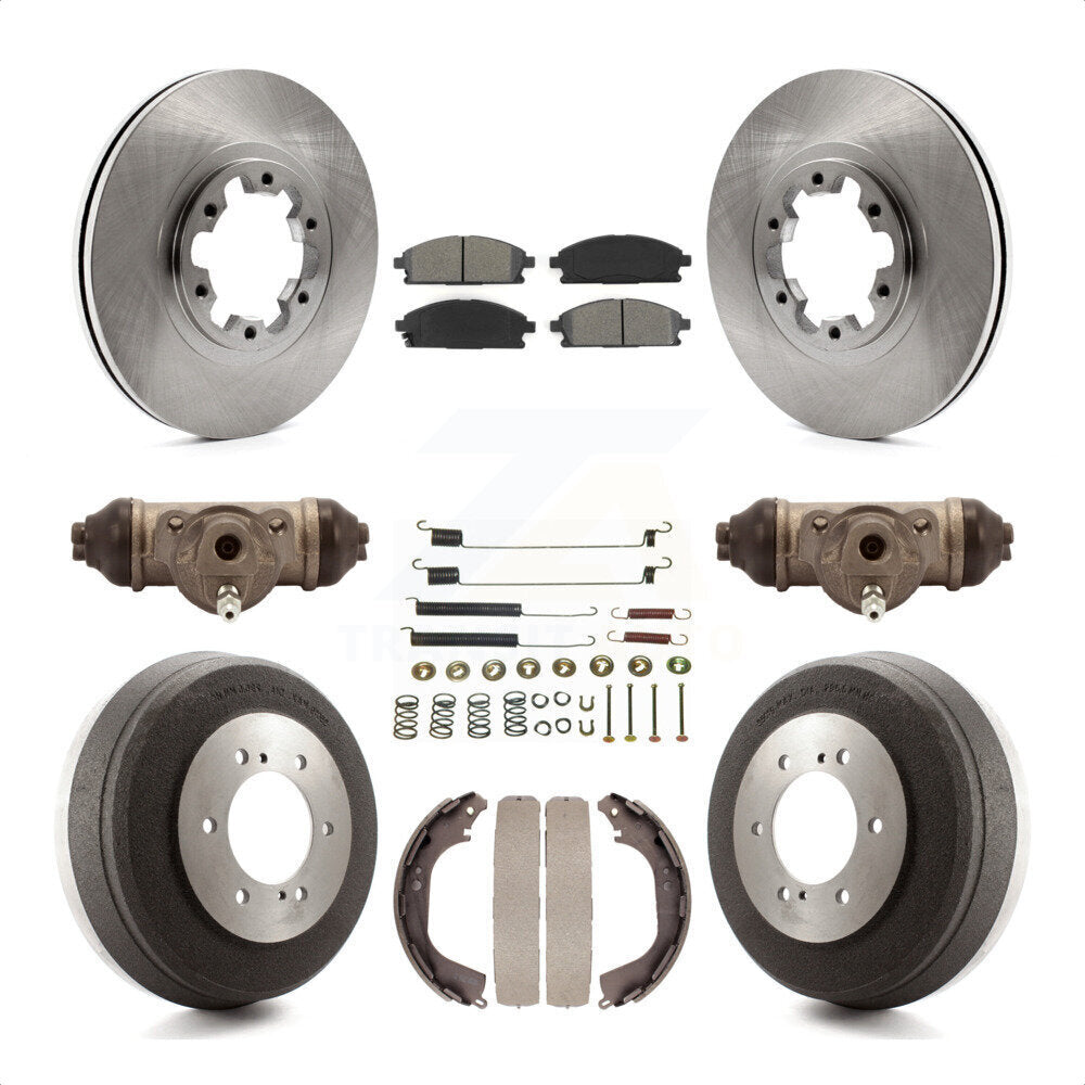 [Avant + Arrière] Kit de Disque et plaquette (semi-métallique) de frein pour Nissan Pathfinder Infiniti QX4 INFINITI K8S-102242 par Transit Auto