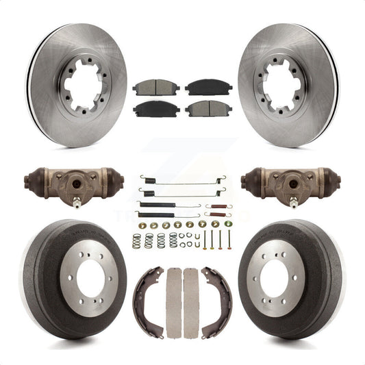 [Avant + Arrière] Kit de Disque et plaquette (semi-métallique) de frein pour Nissan Pathfinder Infiniti QX4 INFINITI K8S-102242 par Transit Auto